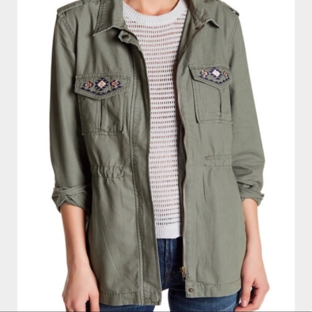 Wild Pearl Embroidered Field Jacket